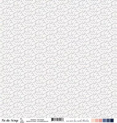 Feuille un air de no�l �toil� - Pois �toil�s