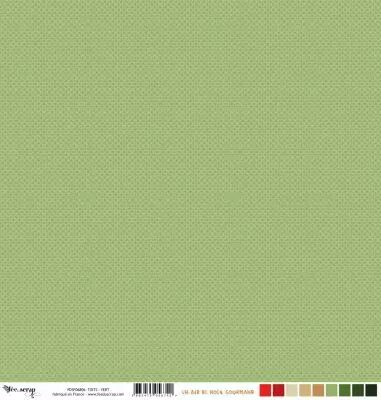 Feuille un air de noel gourmand - toits - verts