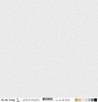 feuille un air de noel gris �toiles blanches