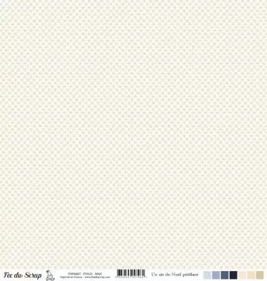 Feuille un air de no�l p�tillant - �toiles - beige