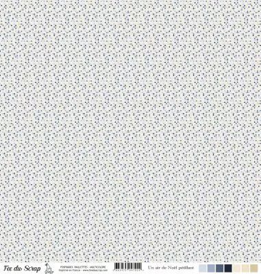 Feuille un air de no�l p�tillant - paillettes - multicolore