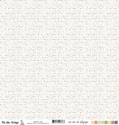 feuille un air de voyage pois