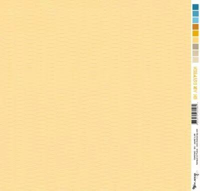 Feuille un air �gyptien  - Isis - jaune clair