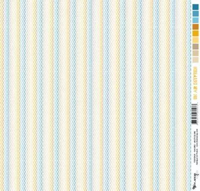 Feuille un air �gyptien  - rayures - multicolore