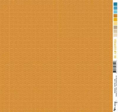 Feuille un air �gyptien  - sceptre - ocre