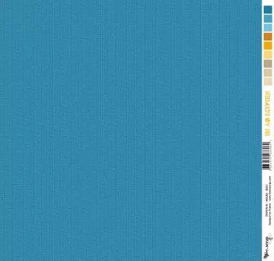 Feuille un air �gyptien  - vagues - bleu