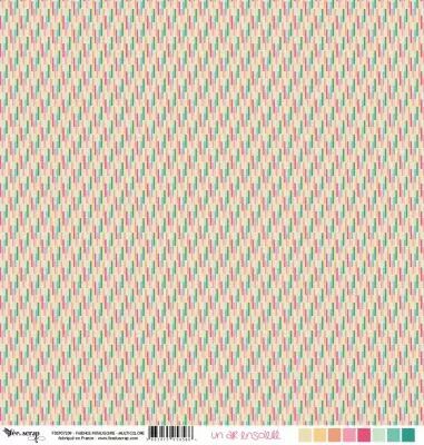 Feuille un air ensoleill� - fa�enc� pataugeoire - multicolore