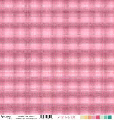 Feuille un air ensoleill� - nappe - groseille