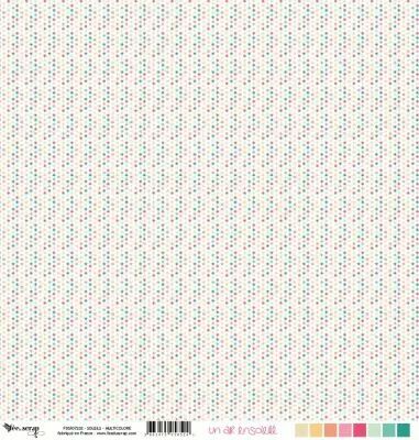 Feuille un air ensoleill� - soleils - multicolore