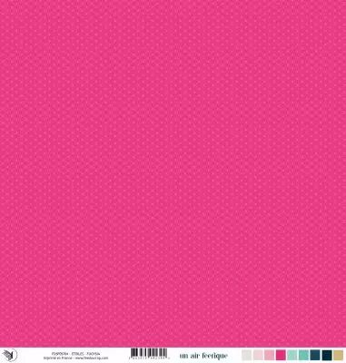 Feuille un air f��rique - �toiles - fuchsia