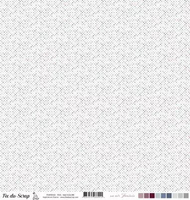 Feuille un air f�minin - Pois - Multicolore
