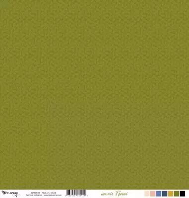 Feuille un air fleuri - feuilles - olive