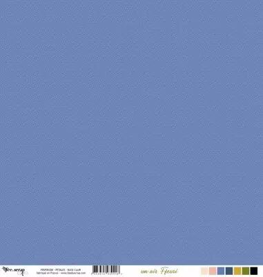 Feuille un air fleuri - p�tales - bleu clair
