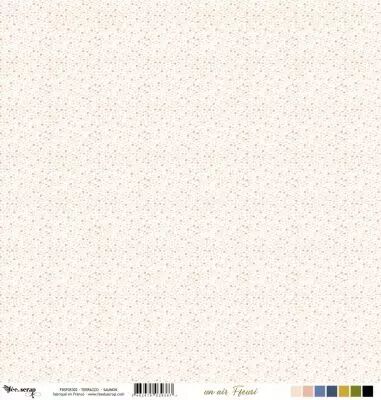 Feuille un air fleuri - terrazzo - saumon