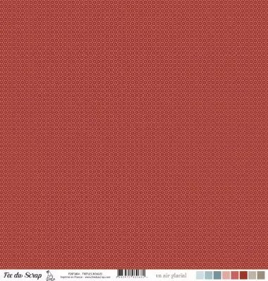 Feuille un air glacial - Rouges