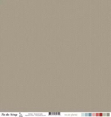 Feuille un air glacial - Triangles taupe