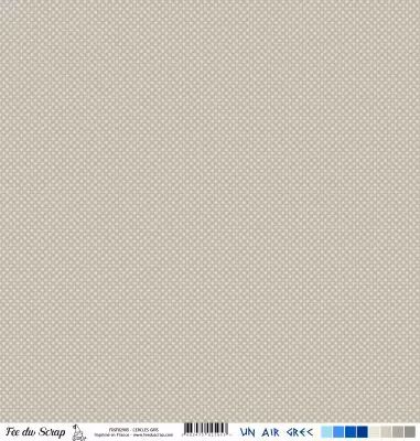 Feuille un air grec - cercles gris
