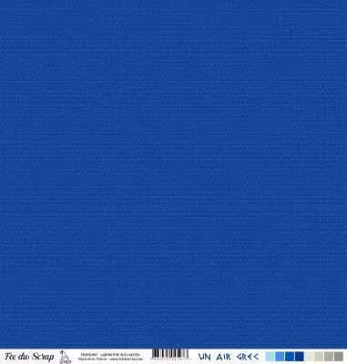 Feuille un air grec - frises bleu fonc�
