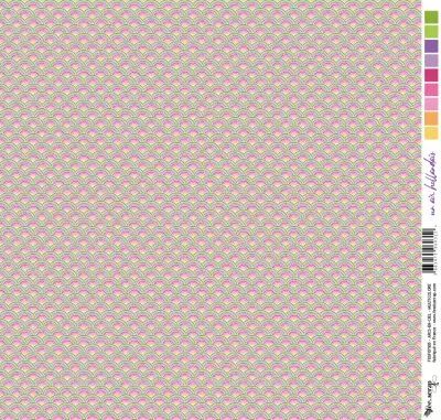 Feuille un air hollandais - arcs en ciel - multicolore