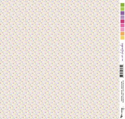 Feuille un air hollandais - moulin - multicolore