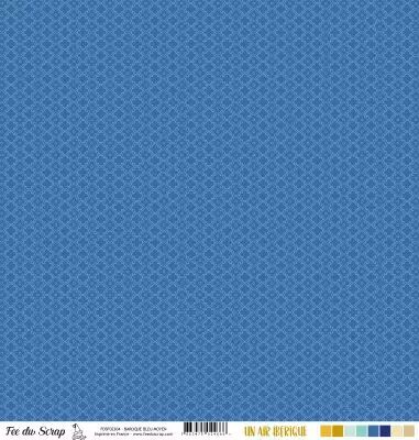 Feuille un air ib�rique - baroque bleu moyen