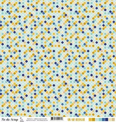 Feuille un air ib�rique - carreaux multicolores