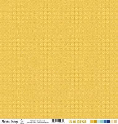 Feuille un air ib�rique - cercles jaunes