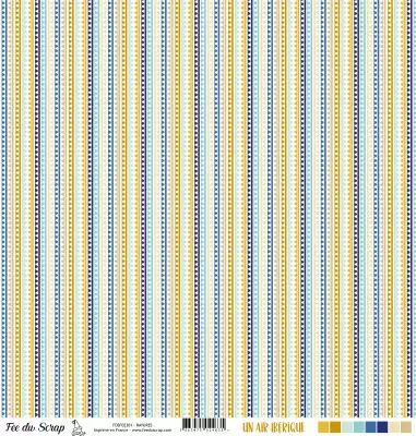 Feuille un air ib�rique - rayures