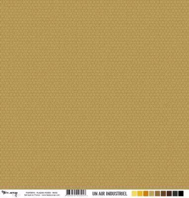 Feuille un air industriel - Plaques viss�es - Beige
