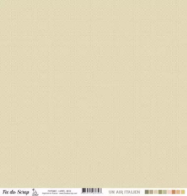 Feuille un air italien - Carr�s - Beige