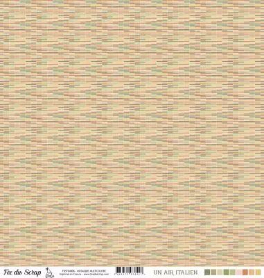 Feuille un air italien - Mosaique - Multicolore