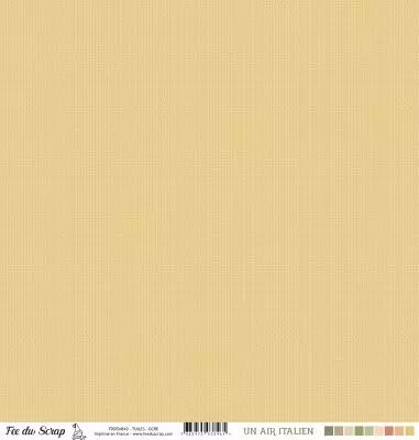 Feuille un air italien - Tuiles - Ocre