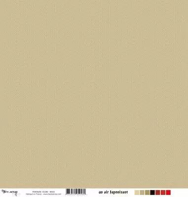 Feuille un air japonisant - �cume - beige