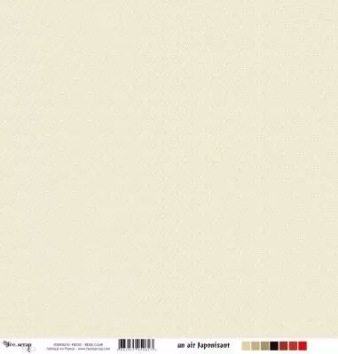 Feuille un air japonisant - pi�ces - beige clair
