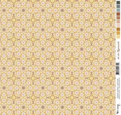 Feuille un air marocain - mosaique - multicolore