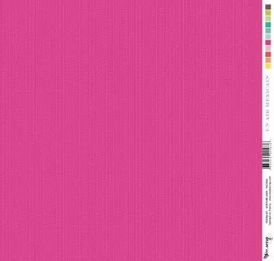 Feuille un air mexicain - ecriture maya - fuchsia