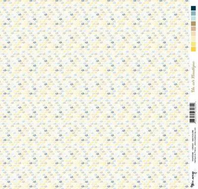 Feuille un air nautique - coraux - multicolore