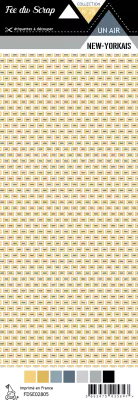 Feuille un air New-Yorkais - motifs rectangles