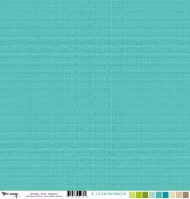 Feuille un air paradisiaque - hamac - turquoise