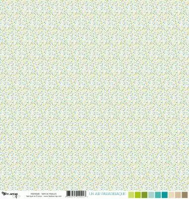 Feuille un air paradisiaque - tapis de feuilles - multicolore