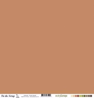 Feuille un air pittoresque - Tissage orange