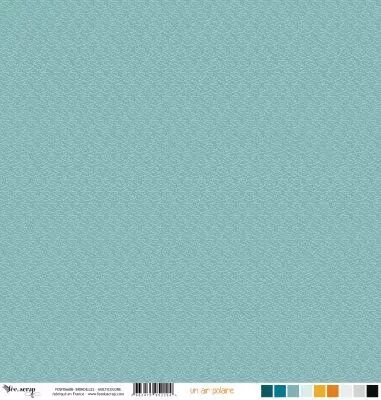 Feuille un air polaire - brindilles - bleu clair