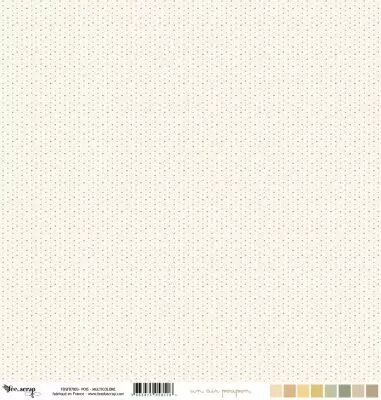 Feuille un air poupon - pois - multicolore