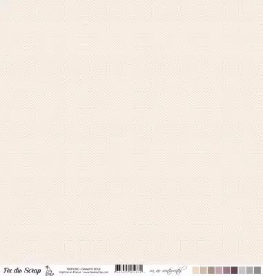 Feuille un air sentimental - Diamants beige