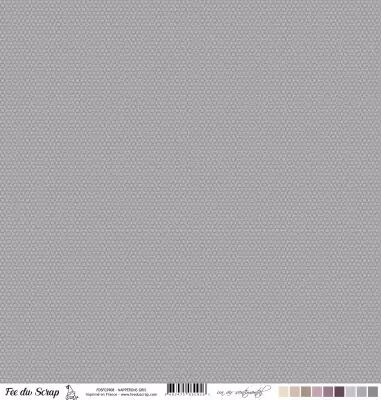 Feuille un air sentimental - Napperons gris