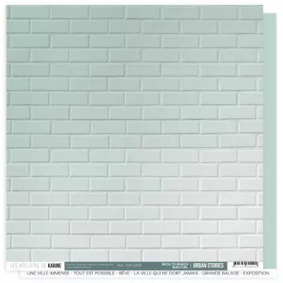 Feuille Urban Stories BTB 09 \  Bleu ciel \ 