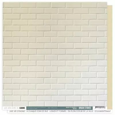 Feuille Urban Stories BTB 12 \  Beige \ 