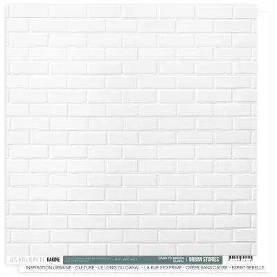 Feuille Urban Stories BTB 13 \  Blanc \ 