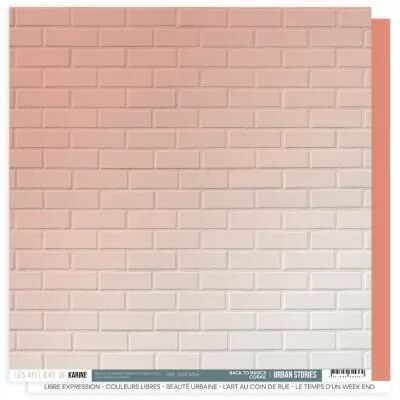 Feuille Urban Stories BTB 14 \  Corail \ 