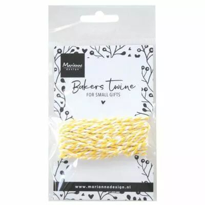 FICELLE BICOLORE TWINE JAUNE / BLANC